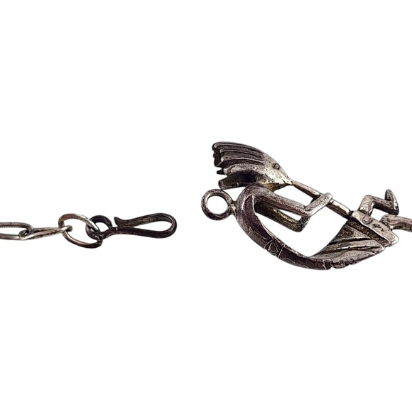 Sterling Silver Kokopelli Fertility Diety Necklace #20080 - Picture 8 of 9